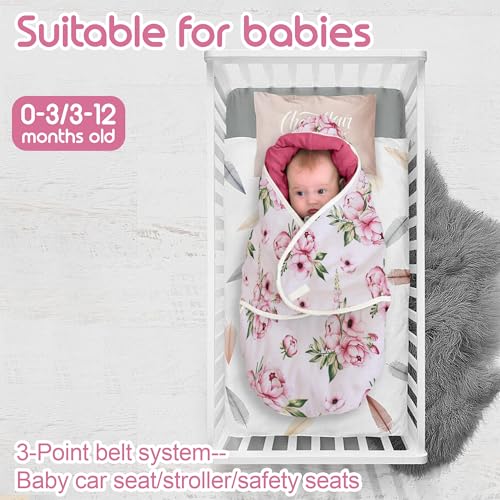 Chancelière universelle bébé fleur rose pour poussette et siège auto