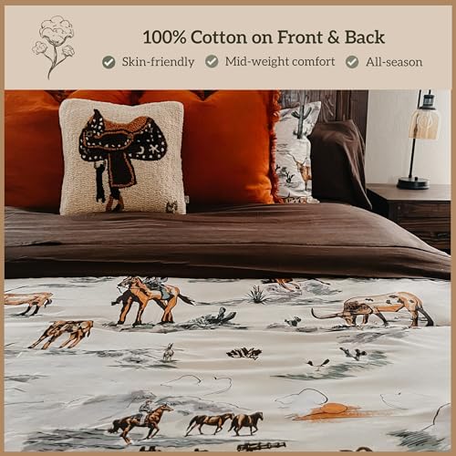 Image of Paseo Road Ranch Life 3 Piece King Duffle Bag Reversible Comforter Set