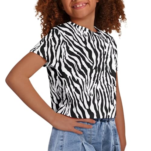 Girls T Shirts Size 5-14 Crop Tops for Girls Cropped T Shirt Summer Beach Crewneck Graphic Tees Kids4