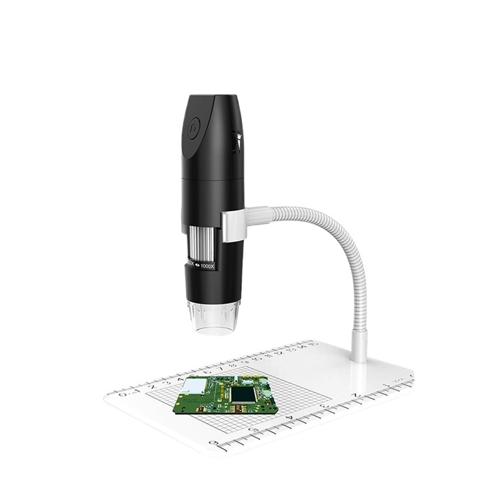 Mikroskop cyfrowy, Mikroskop Cyfrowy Wi-Fi — Zoom 1000x, HD 1080P, Regulowany Stojak