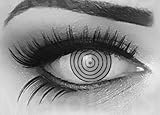 EIN PAAR Farbige Manga Anime Naruto Cosplay 17mm Kontaktlinsen 'Rinnegan Eye' mit gratis Linsenbehälter und Kombilösung. Perfekt für Fasching!