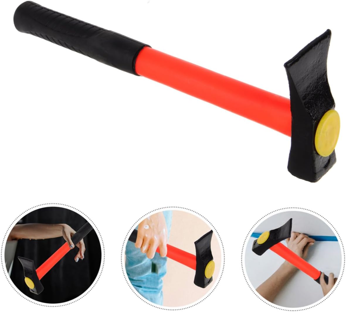 VILLCASE Fixing Hammer Non Slip Vibration Handle Durable Reinforced Construction for Woodworking and Construction Tasks Compact Design for Easy Use