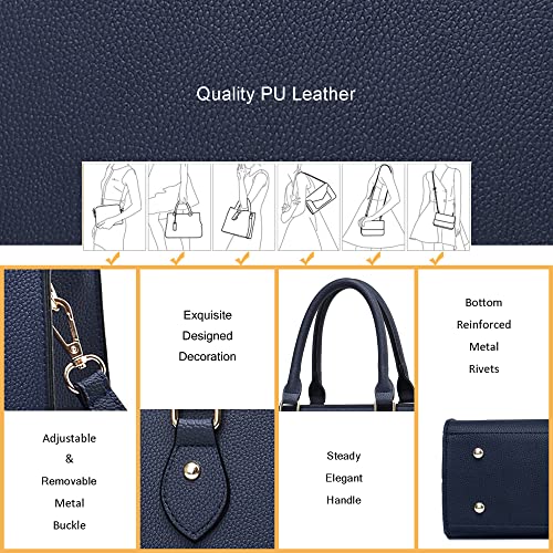 Image of CHICAROUSAL Crossbody Purses and Handbags for Women PU Leather Tote Top Handle Satchel Shoulder Bags