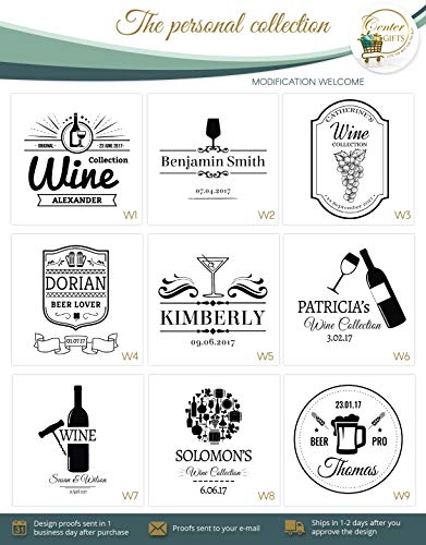 Personalized Wine Decorations, Wine Plaques for Couple, Slate Plaque with Plastic Feet, Unique Wine Gifts