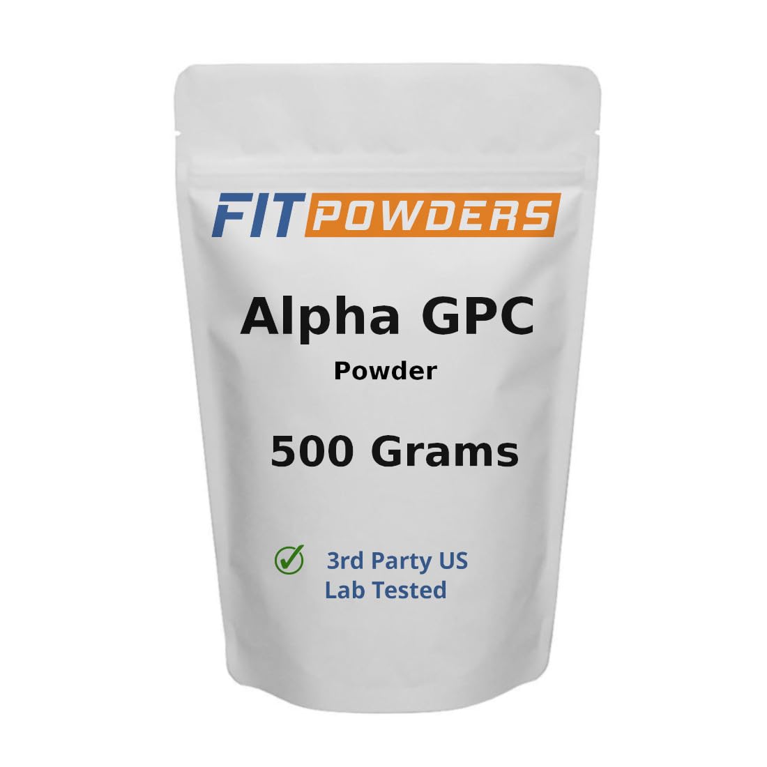 FitPowders Alpha GPC Powder Supplement (Alpha-GPC Choline Powder) with Scoop (500 Grams)