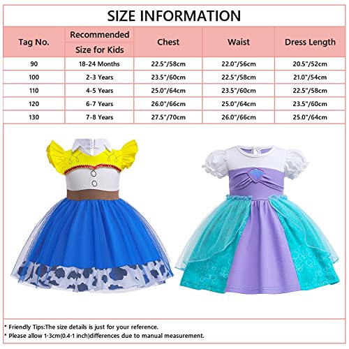 Cinheyu Halloween Costume For Baby Girls Aladdin Jasmine Princess Birthday Party Summer Midi Dresses Christmas Pageant Ball Gown 18-24M #TOP4