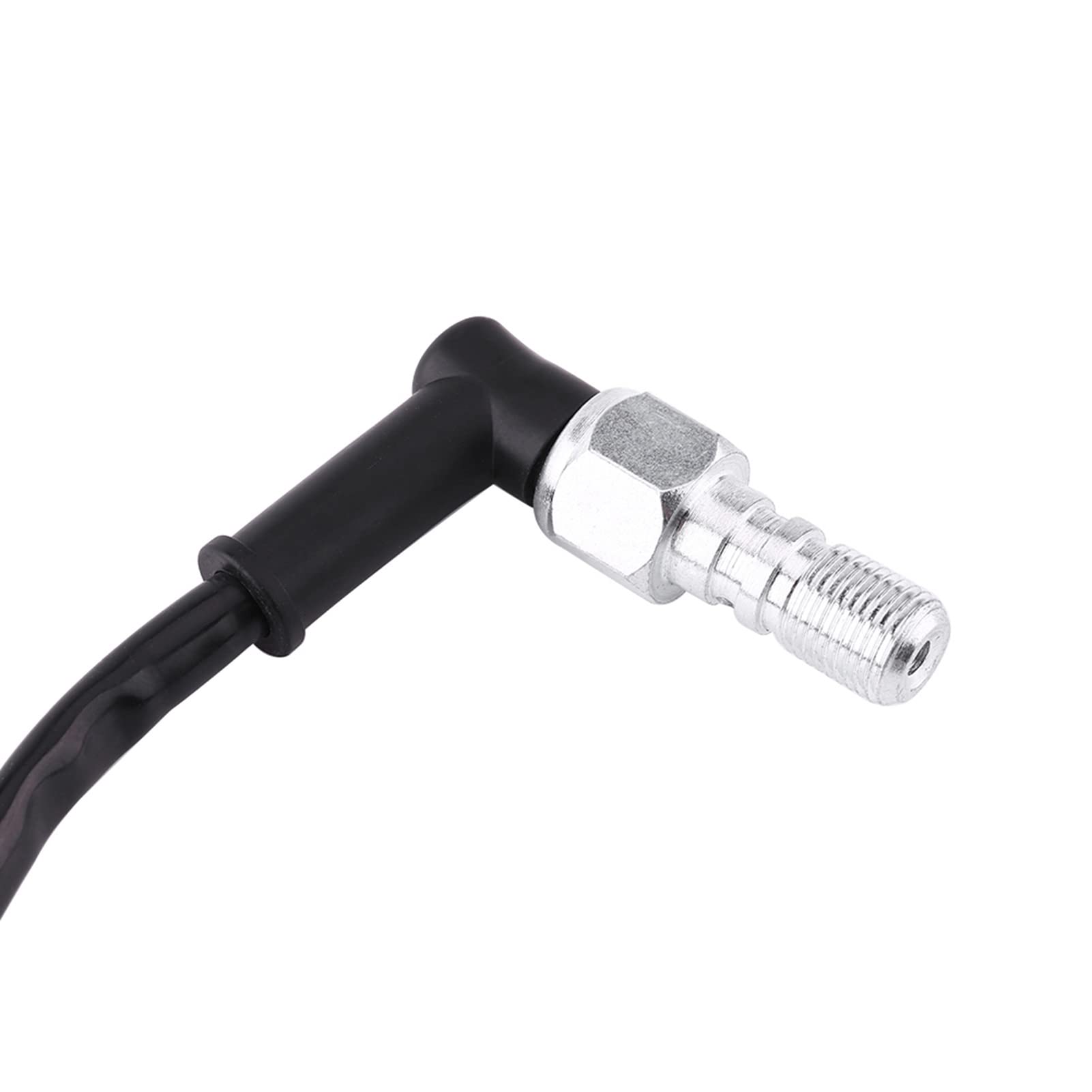 Interrupteur Feu Arrière Hydraulique Universel Moto 40cm Aluminium Noir M10x1.25 Avec Rondelles