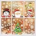 Noël Autocollants Fenêtre, Sumtoco Decoration Noel Interieur Stickers de Maison Murale Flocon Renne Pere Noel Réutilisable Fenêtre Noel Déco pour Fenetre, Porte, Verre, Murale Muraux