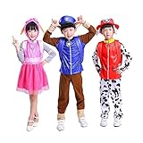 キッズ変身なりきり おもしろい かわいい ハロウィンコスチューム キッズコスチューム 男の子 女の子 男女通用 ユニセックス イベント クリスマス 学園祭り仮装＃20116 (チェイス, S)
