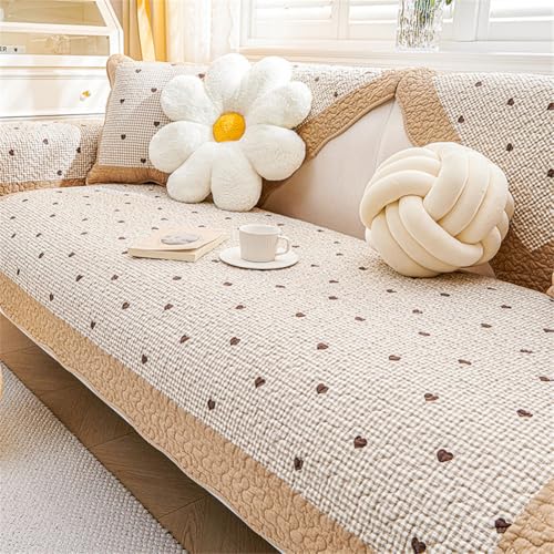 Xabelle モダン ソファーカバー 爪とぎ防止 ソファマット 70x180cm 綿ソファーシーツキルティング マルチカバー 4人掛け 3人掛け 2人掛け 1人掛け 肘掛け マルチカバー汚れ防止 キズ防止 替えソファカバー ソファーシーツ sofa リビ