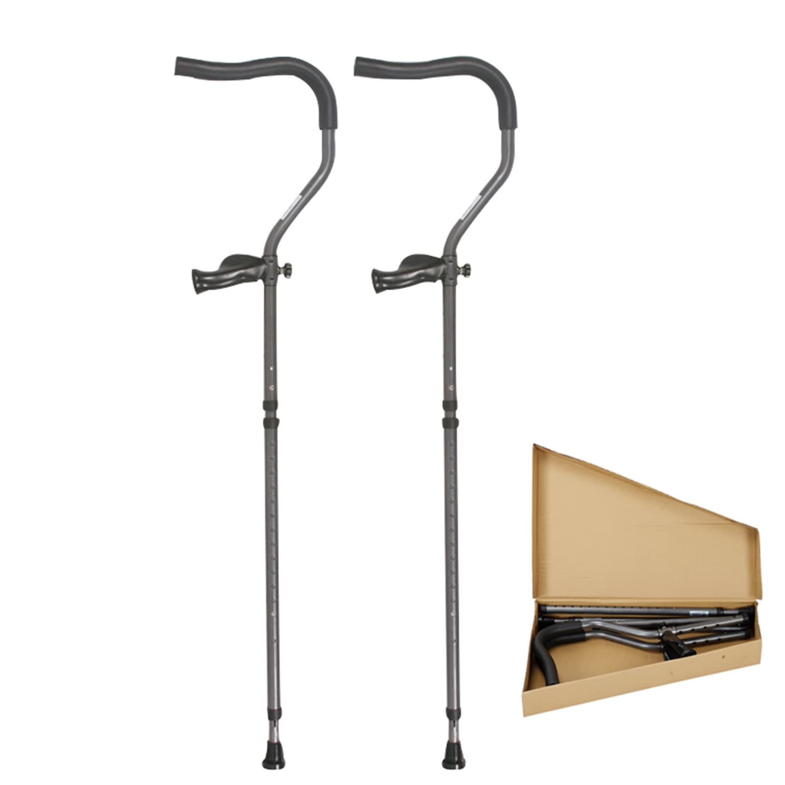 Buy Folding Crutches for Adult, Ergonomic Axillary Crutches (1 Pair
