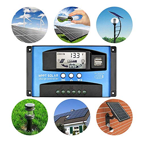 Sunyima 60A Mppt Solar Charge Controller With Lcd Display Dual Usb Multiple Load Control Modes,New Mppt Technical Maximum Charging Current (60A) #TOP5