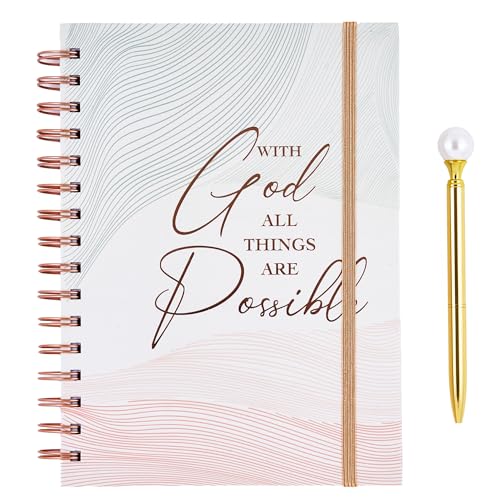 Carnet de notes With God All Things Are Possible et stylo VOTUM femme