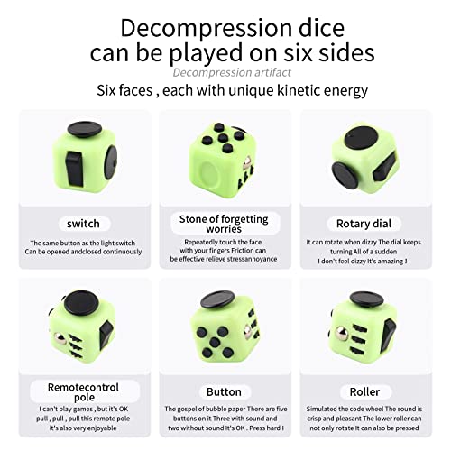 3-Piece Set Of Sensory Fidget Toys,Fidget Cube-Infinity Cubes-Fidget Spinners,Relieves Stress And Anxiety Fidget Toys For Kids Adults(Purple) #TOP2