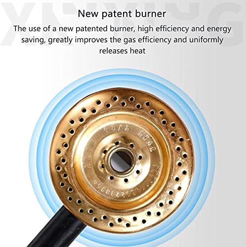 Gasfritteuse, 20 l, großes Fassungsvermögen, Edelstahl, für Privathaushalte, Gewerbe, LPG-Fritteuse, verstellbare Feuerkraft, mit Körben und Deckeln für Pommes Frites, Donuts, Fisch, leicht – Bild 6