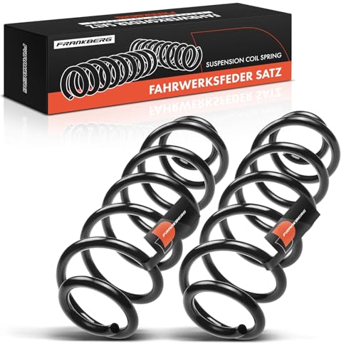 Frankberg 2 muelles de suspensión para eje trasero compatible con A3 8P1 1.4L-2.0L Hatchback 2003-2012 A3 Sportback 8PA 1.4L-2.0L Hatchback 2004-2013