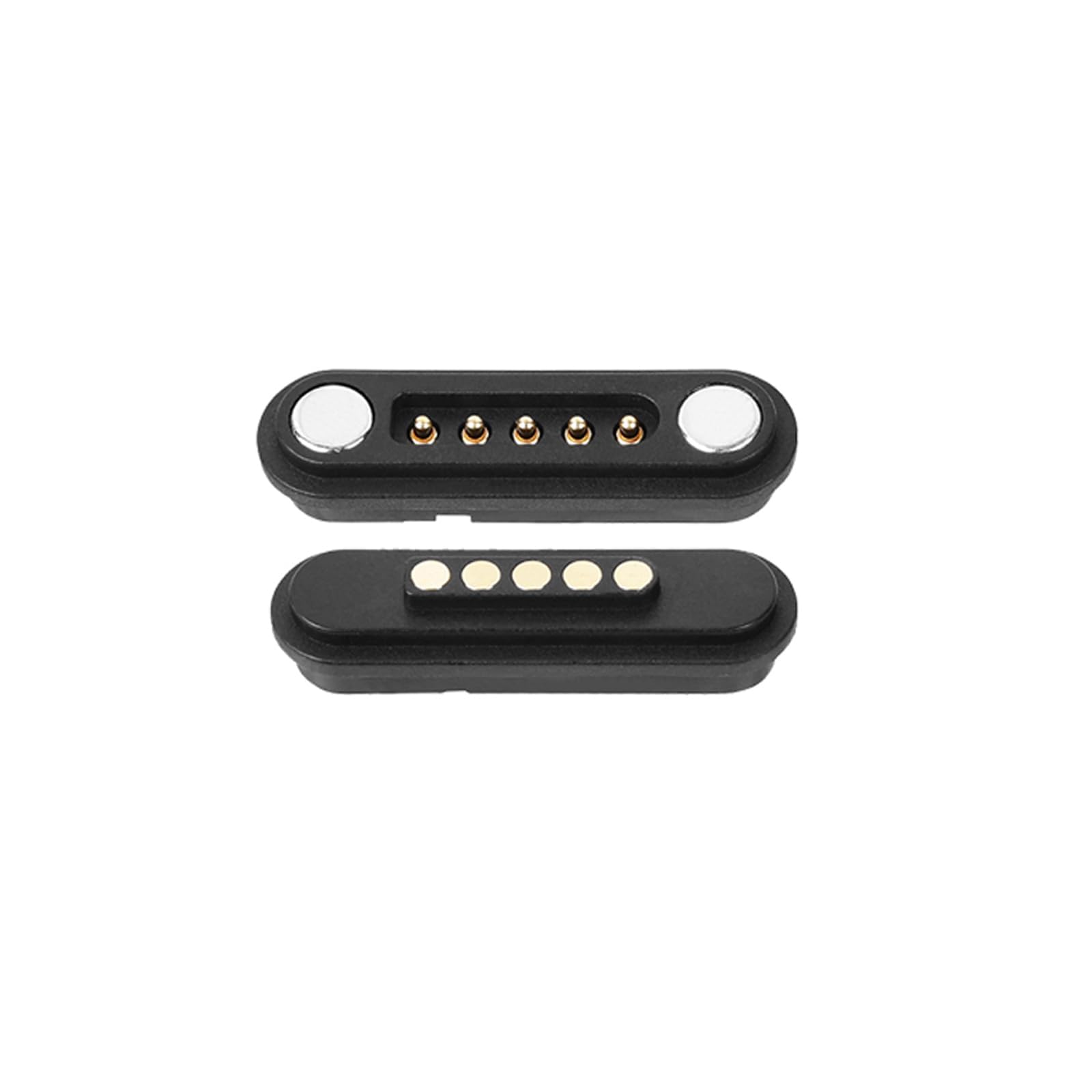 1 Pair 2/3/4/5/6/7/8/9/10/12Pin Magnetic Pogo Pin Connector, Male+Female Spring Loaded Pogopin Connector DC Power Charge Probe Socket (5Pin)