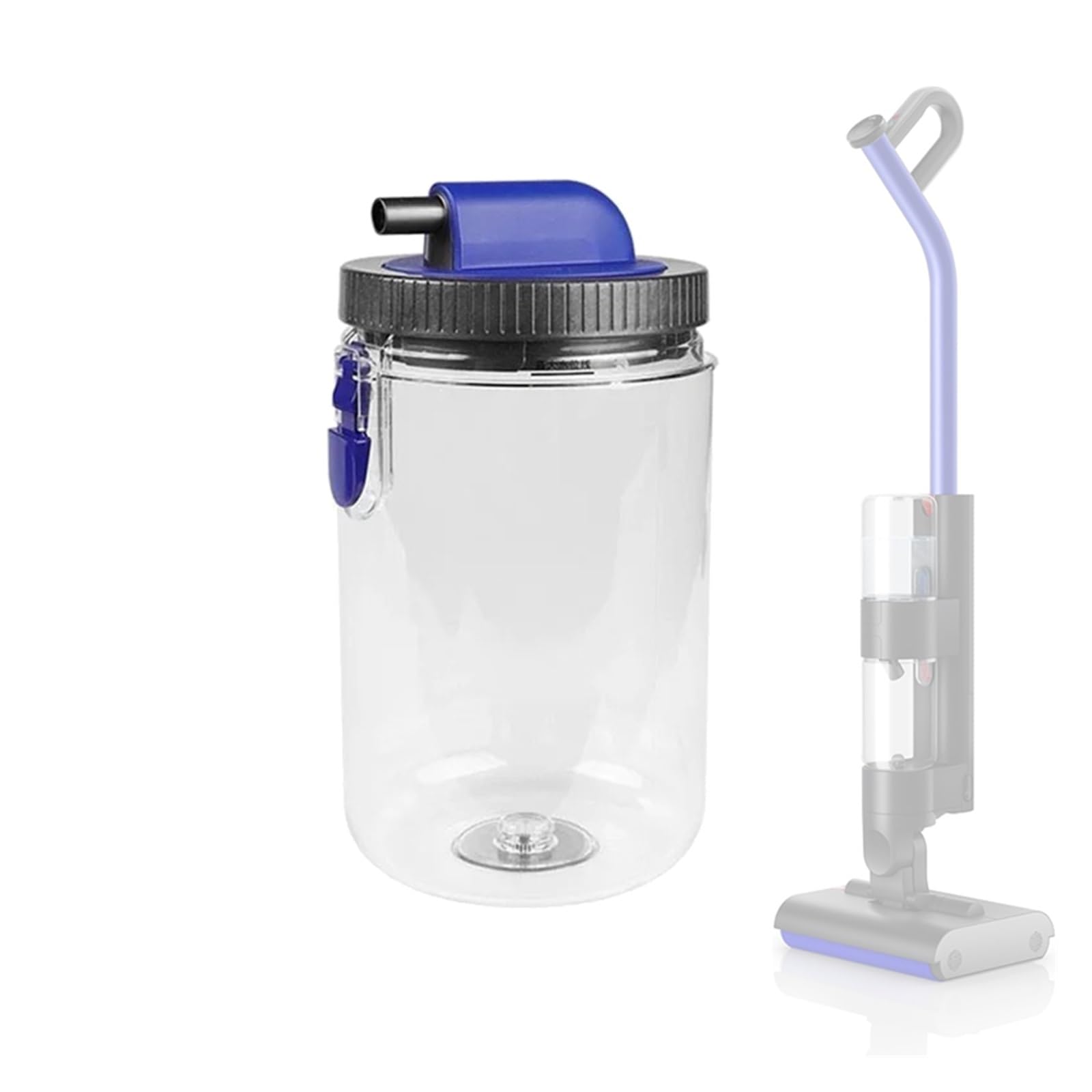 WGDBCN Wash G1 Vacuum Replacement Water Tank - Cleaning Bucket Attachment Compatible with Dyson Wash G1, Spare Part Water Reservoir(10 x hepa filter 2 x metal cover)