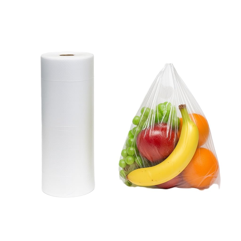 200Pcs Clear Food Storage Bags 9"x 13" Freezer Disposible Fruit Vegetables