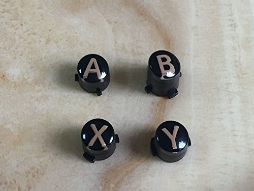 Ricambio per Xbox One X S Elite Controller A B X Y pulsanti con lettere Mod Kit (oro)