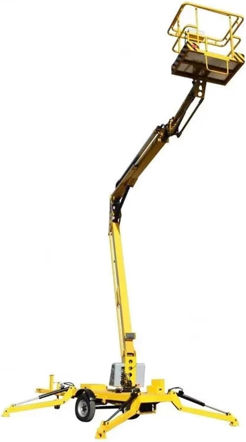 24m Trailer Boom Lift 360 Rotating Platform Towable Articulated Man Aerial Work Spider Crane