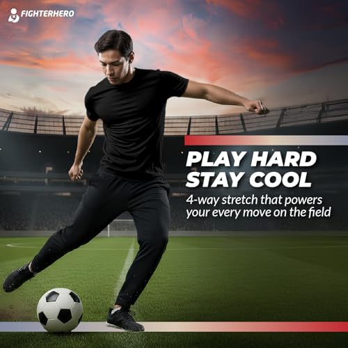 Image of Gym T Shirts for Men Workout | Sports Tshirt for Man | Running Mens T-Shirts | Polyester Men's T Shirt | Quick Dry fit Training Active Wear | Badminton Football Jersey Tshirts
