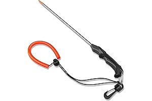 14' Scuba Diving Stick with Rubber Handle, Aluminum Lobster Tickle Stick Pointer Rod