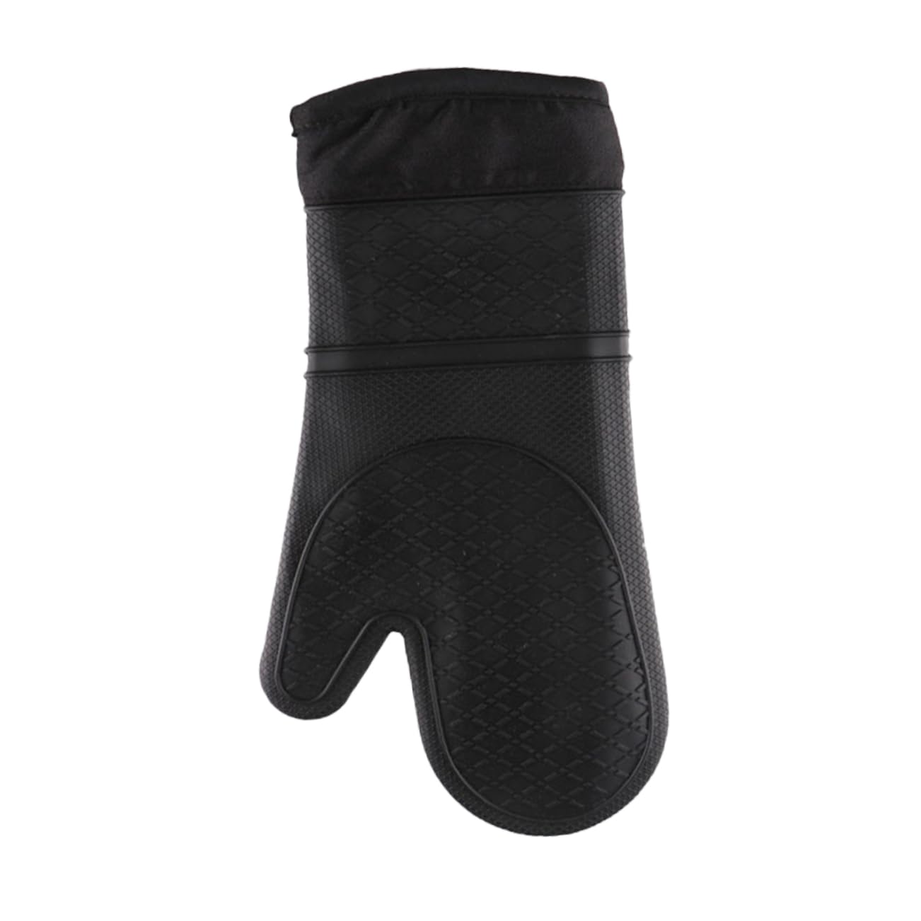 OFFSCH Silicone Oven Mitts for Kitchen Non Slip Gloves for Cooking Baking Barbecue Heat Protection Scald Fits Hands Easy to Clean