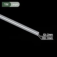 Vista 2 de YOKIVE Tubo de silicona, transferencia de agua ideal para bomba (transparente, 0.079x0.118 in IDxOD, 3.3 ft)