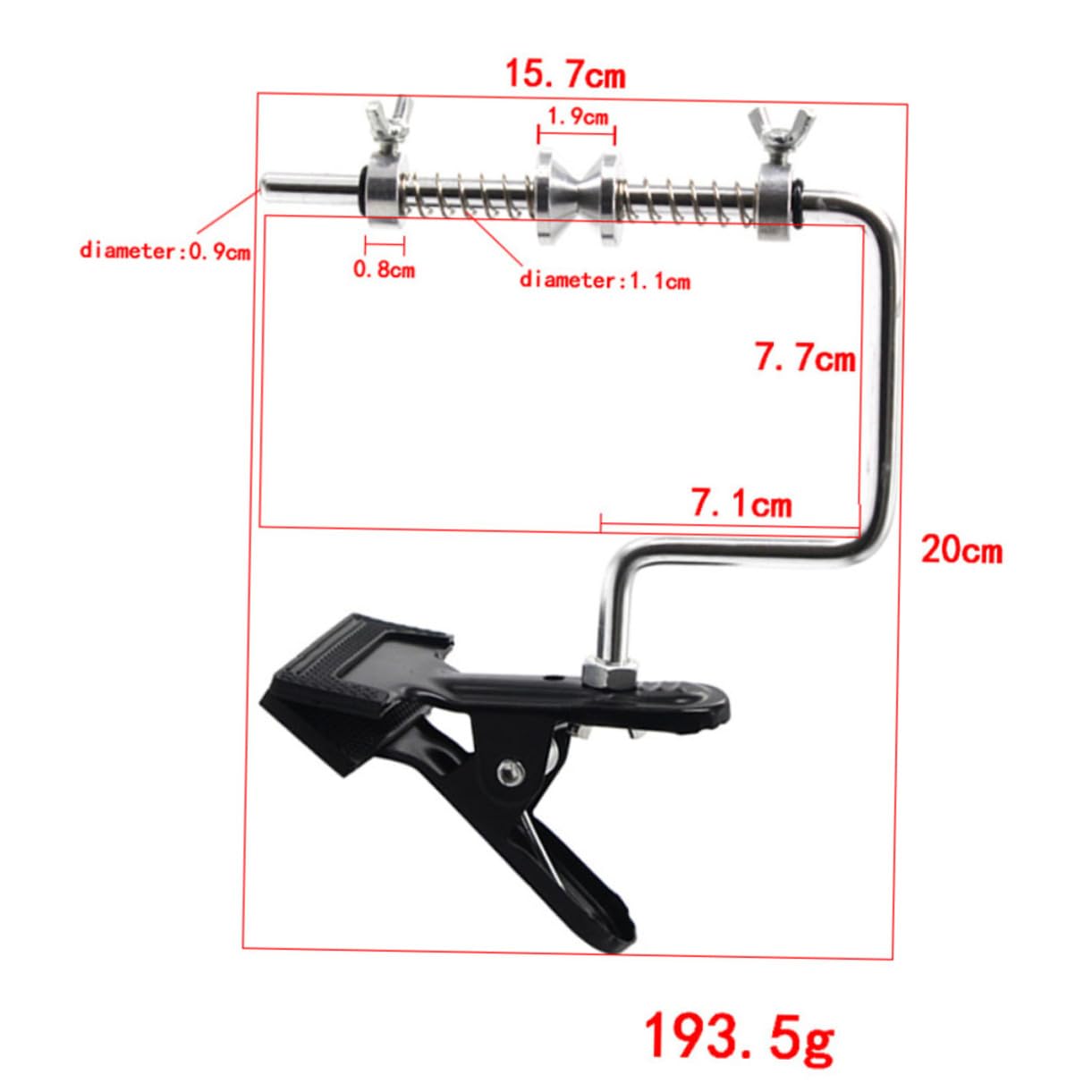 SUPVOX Fishing Accessories Clip-on Bobbin Winder Reel Spooler Lightweight Compact Multi-Rotate Line Twist