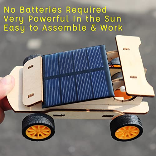 2 In 1 Science Experiment Kits For Kids,Stem Projects Diy Building Remote Control Solar Car Model Kit,3D Puzzles Wooden Motor Set,Assemble Gift Toys For Boys Girls Age 10 11 12 13 14 #TOP4