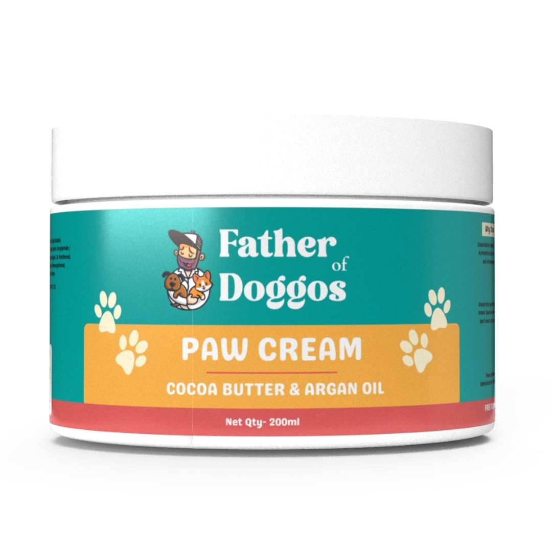 Paw Butter for Dogs & Puppie 100gm | Heals, Repairs & Moisturizes Cracked Paws, Elbows & Dry Itchy Snout of Dogs, Cats & Puppies | Enriched with Cocoa & Argan Oil Protects Soothes