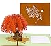 PopLife Weeping Willow Tree & Bridge Pop Up Greeting Card for All Occasions - Mother’s Day, Happy Birthday, Graduation, Anniversary, Get Well, Sympathy - Fold Flat for Mailing
