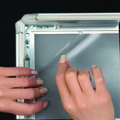 SECO SN1114DW Sizenameinternal", Dark Wood Effect Frame Front Load Easy Open Snap Poster/Picture Frame,,11 X 14