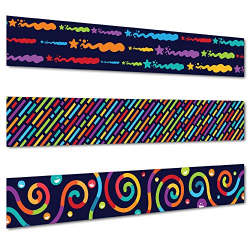 Sproutbrite Bulletin Board Borders - Classroom Decorations - 75 ft - 3 Double Sided Trimmers, Back to School, Growth Mindset Theme Decorative Border Trimmers - Thumbnail 4