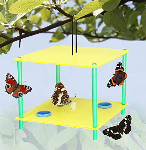 2er-Pack Bienen- & Schmetterlings-Bewässerungsstation – Gelbe Gartendekoration & Sichere Tränke Für Bestäuber