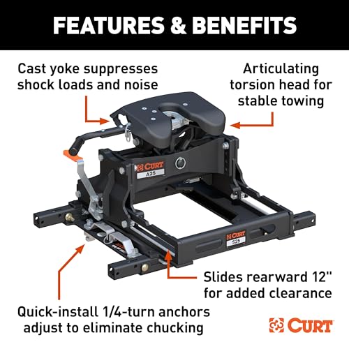 CURT A25 Sliding 5th Wheel Hitch
