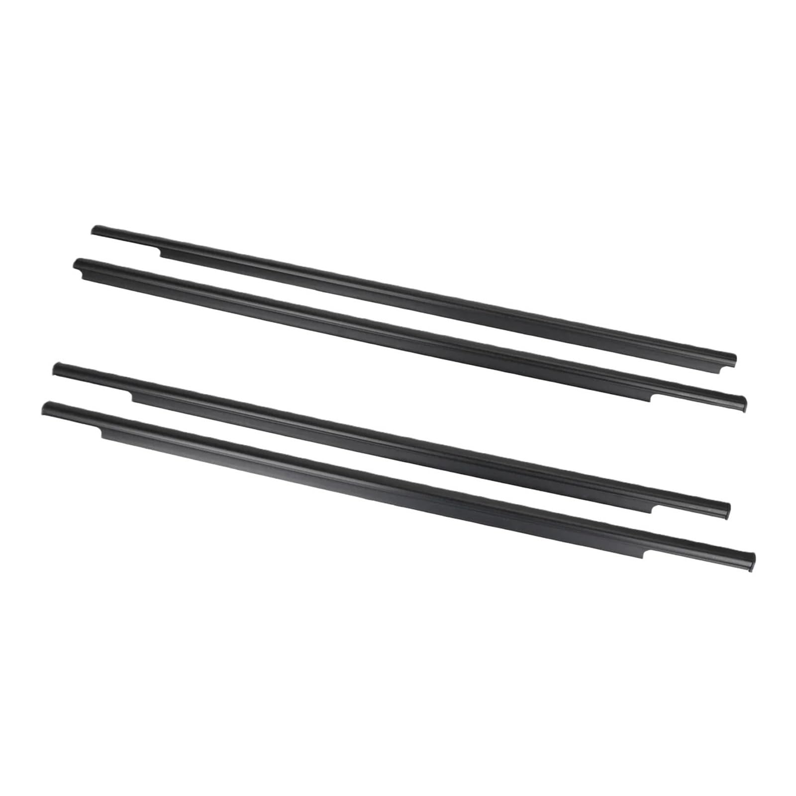 Watjcse Outer Windows 4X Car Outer/Inner Windows Rubber Weatherstrip Compatible With Mitsubishi Outlander 2007-2012 Waterproof Car Pressure Sealing Strip Accessories(Outer Windows)