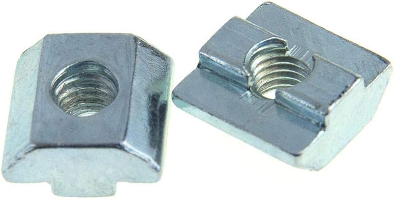T Nuts Tee Sliding Slot Nuts 40 Series M8 Threaded Slide in Pre-Assembly for 40x40 Aluminum Extrusions Frame with Profile 4040 Sereis 8mm Slot for CNC Router Build Rail 3D Printer 12pcs