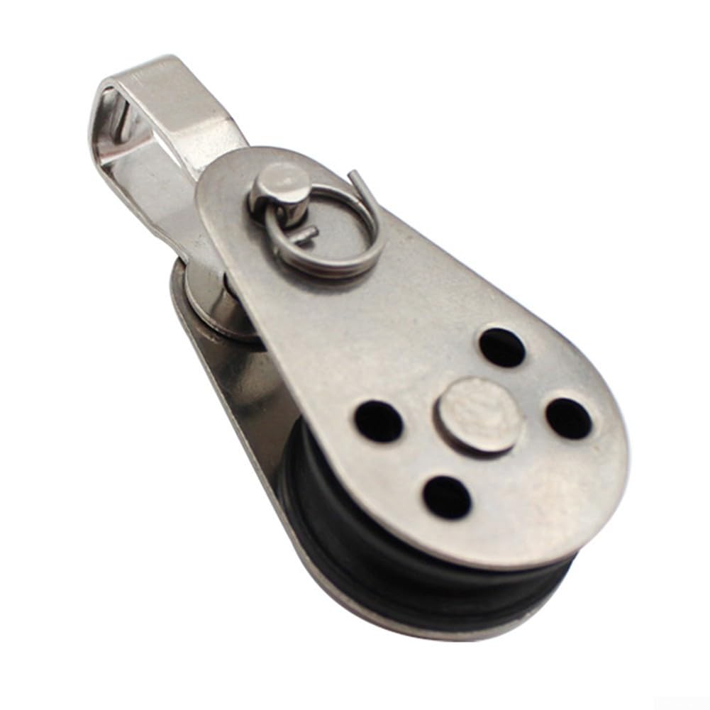 Poulie en nylon et acier inoxydable de 25 mm pour bateau, voile, kayak, équipement marin (316)