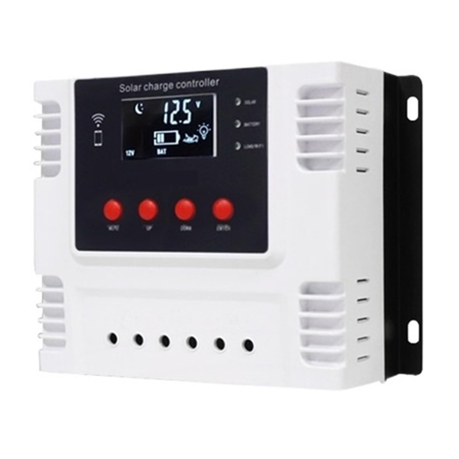 30A 40A 50A 60A Regulator Ładowania Słonecznego Inteligentna Kontrola Aplikacji WiFi Nadaje Się Do 12V 24V 48V Kwasowo-ołowiowy/żel/lit Łatwy Skuteczny(20A)