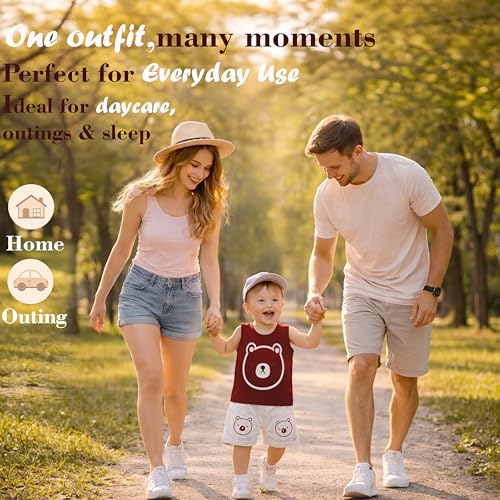 Image of Infantbond Baby Boy's and Girl's Cut Sleeve T-Shirt and Short Combo 100% Cotton Clothing Set(Combo Of 2)
