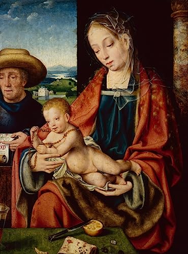 Impression prints toile peinture murale la Sainte Famille Joos Van Cleve