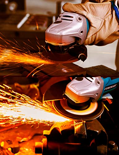 Comoware 4-1/2 Inch Cordless Angle Grinder, 20Vbrushless Angle Grinder Tool W/ 4.0Ah Lithium-Ion Battery & Fast Charge #TOP6