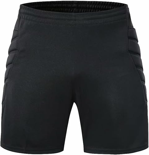 YiZYiF Pantalones cortos de compresión acolchados para jóvenes, uniformes de entrenamiento de fútbol, acolchados, protectores de fútbol, pantalones