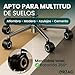 Imagen de ORZAC® Ruedas Silla Oficina Silicona Premium para Silla 1KEA 10x22 mm