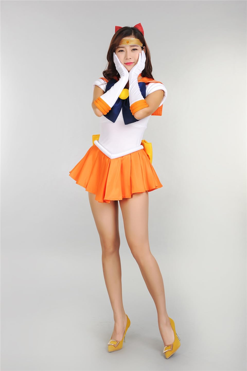 セーラーヴィーナス　M/Lサイズ　コスプレフルセット Amazon.co.jp: [真银服饰] 【真銀 】超原版#光沢美少女戦士