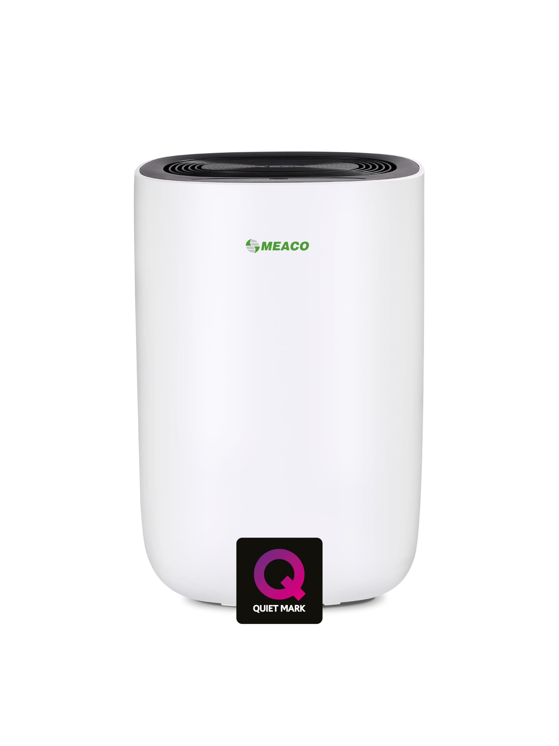 MeacoDry ABC 10L Black Quiet Dehumidifier for Home with Laundry Mode
