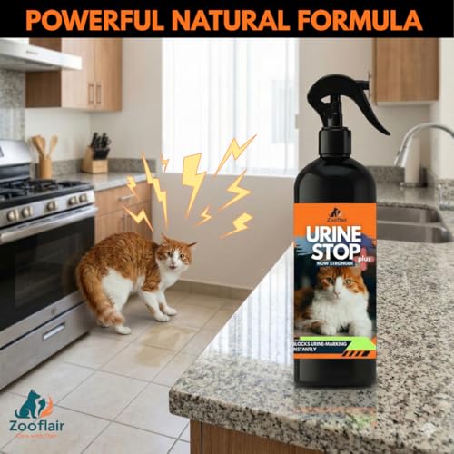 Image of Urine Stop+ Cat Potty & Pee Training Spray, 500 ML - Non-Toxic Cat Spray No Mark for Urine /Marking /Pooping