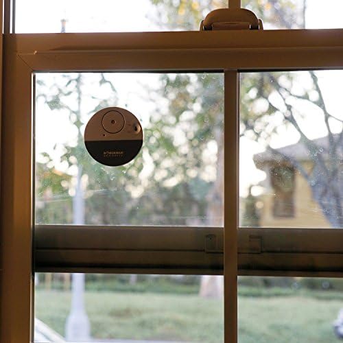 WER Doberman Security Slim Loud 100dB Alarm and Vibration Sensors-Modern & Ultra-Thin Design Compatible with Home, Office, Dorm Room or Even RVs